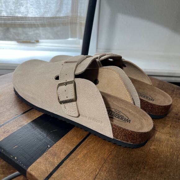 Woodstock suede leather mens size 9 slip on shoes main image 6